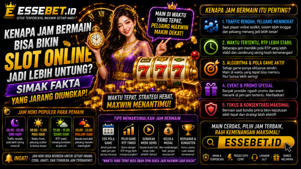 Kenapa Jam Bermain Bisa Bikin Slot Online Jadi Lebih Untung? Simak Fakta yang Jarang Diungkap