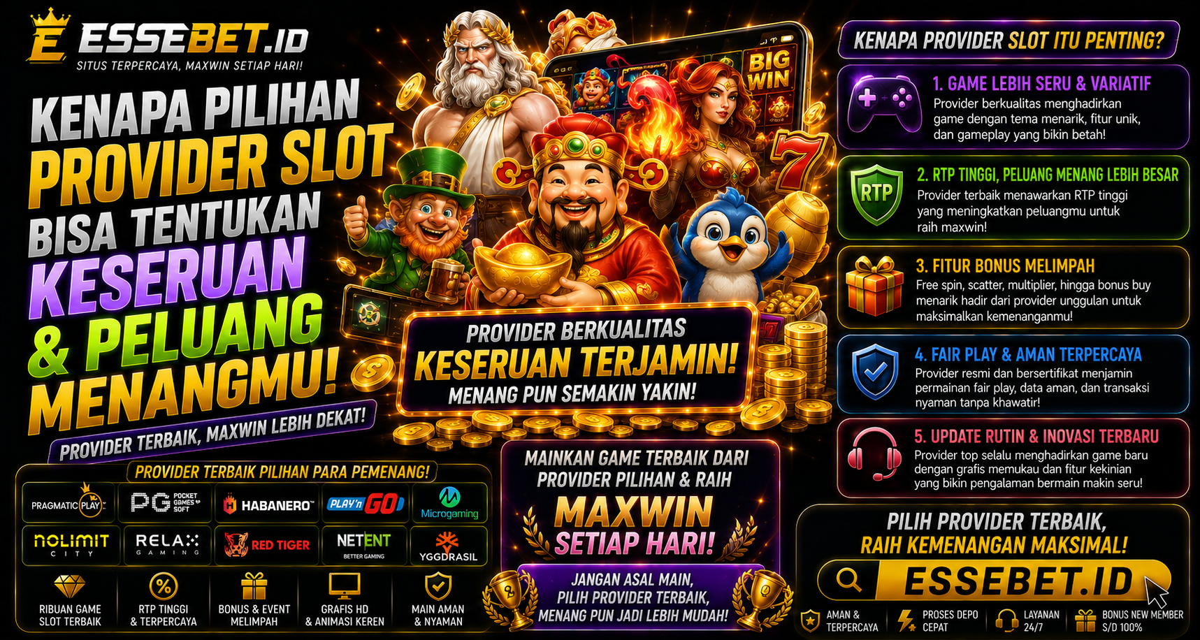 Kenapa Pilihan Provider Slot Bisa Tentukan Keseruan dan Peluang Menangmu