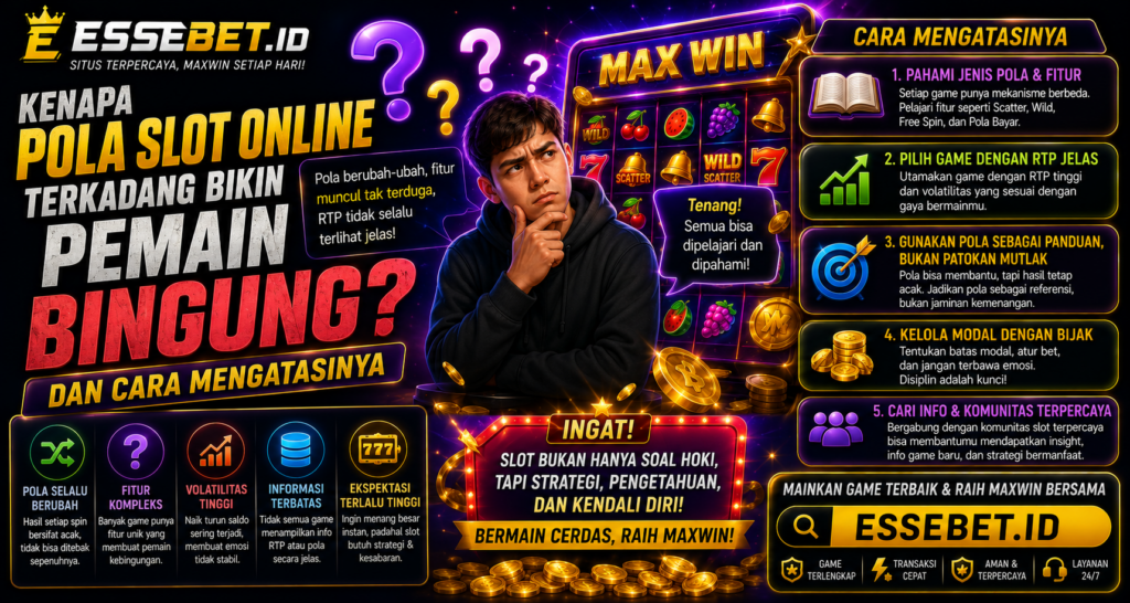 Kenapa Pola Slot Online Terkadang Bikin Pemain Bingung dan Cara Mengatasinya