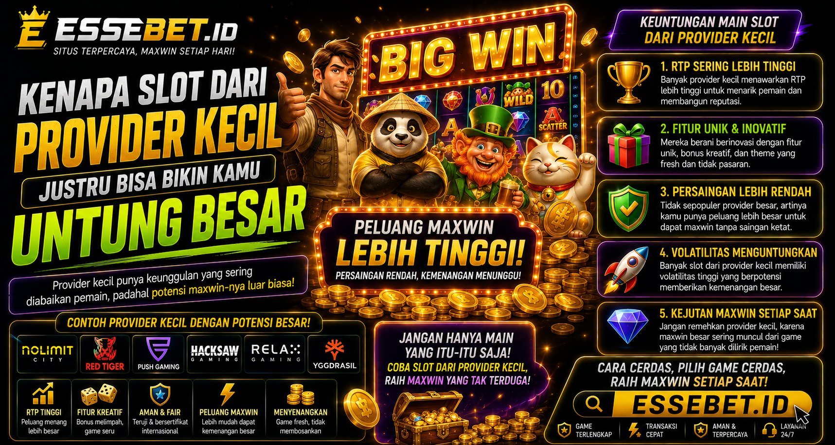 Kenapa Slot dari Provider Kecil Justru Bisa Bikin Kamu Untung Besar