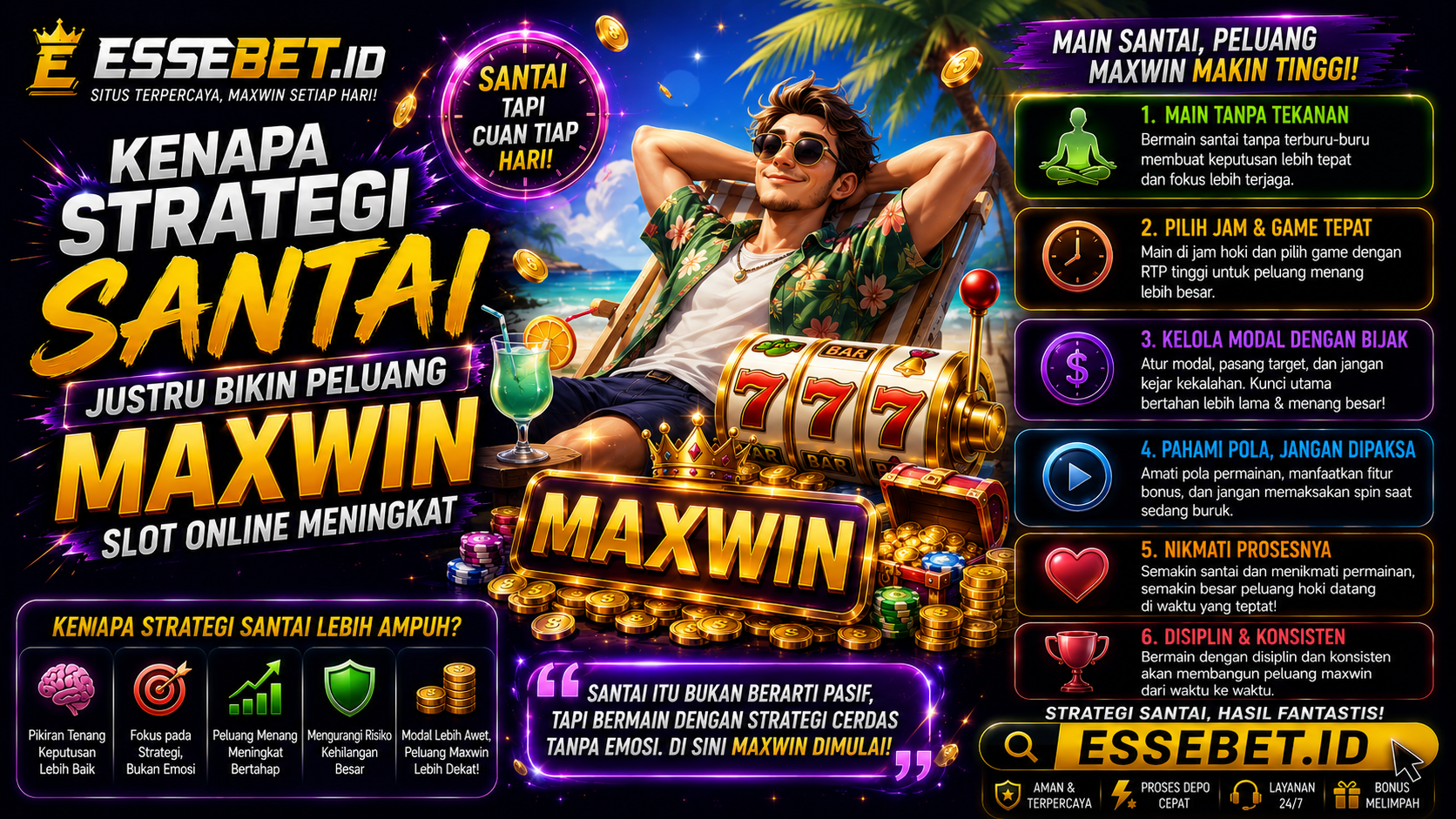 Kenapa Strategi Santai Justru Bikin Peluang Maxwin Slot Online Meningkat