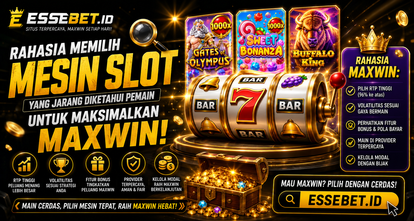 Rahasia Memilih Mesin Slot yang Jarang Diketahui Pemain untuk Maksimalkan Maxwin