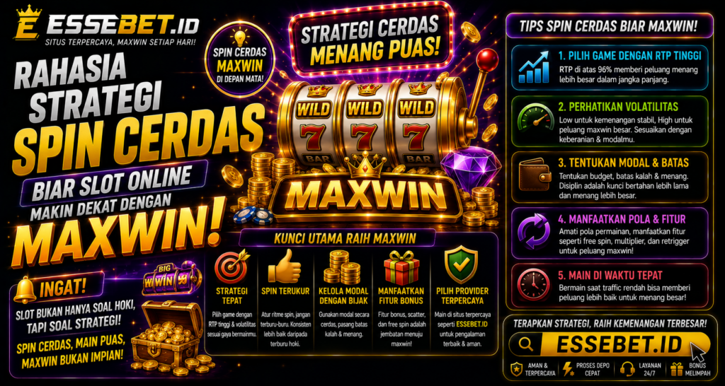 Rahasia Strategi Spin Cerdas Biar Slot Online Makin Dekat dengan Maxwin